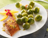 Filet de saumon et choux de Bruxelles