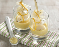 Nage de Saint-Jacques en verrines