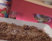 Crumble pommes et fruits rouges