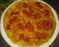 Tatin de tomates cerises chaudes