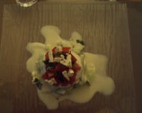 Tartare de concombre au chèvre frais