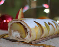 Bûche de Noël légère aux pommes
