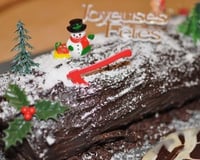 Bûche de Noël façon forêt noire