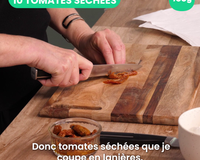 Tarte feuilletée escargot aux épinards, féta, tomates séchées et mozzarella