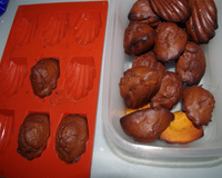 Madeleines au choco noir