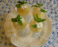 Verrines au granité d'ananas