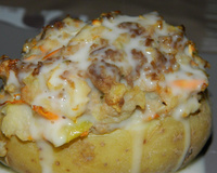 Pommes de terre farcies à la cancoillotte