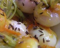 Mini Navets glacés  à l'Orange et graines de carvi rôties