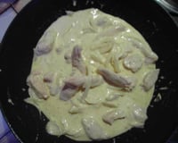 Escalope de dinde à la crème et champignons