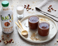 Petits pots de crème chocolat et Boisson Végétale Douceur Noisette