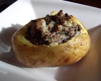 Pommes de terre farcies aux champignons