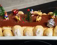 Bûche de Noël façon Tiramisu