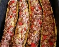 Courgettes farcies à la viande hachée