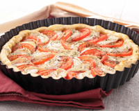 Quiche aux tomates et chèvre