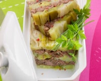 Terrine de poireau et queue de bœuf aux herbes