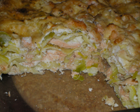 Lasagnes saumon-poireau