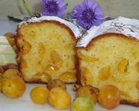 Cake aux mirabelles et chocolat blanc