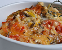 Gratin de courgettes à la tomate et estragon