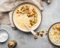 Pour les fêtes, faites cette recette de velouté au chou-fleur et foie gras en soutien aux producteurs bretons