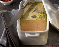 Foie gras de canard entier des landes lafitte mi-cuit en terrine