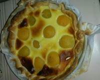 Tarte aux pêches express