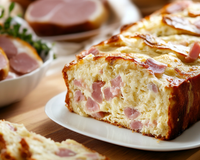Cake au boursin et jambon