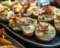Petites pommes de terre en robe du soir