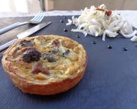 Mini quiche où l'on retrouve le bon goût des escargots de Noël, associé aux champignons. 