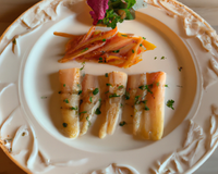 Rougets en mer gelée: un plat frais!