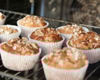 Muffins aux pommes et aux flocons d'avoine