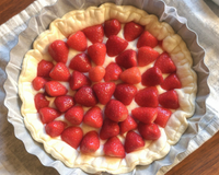 Tarte feuilletée aux fraises