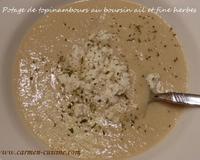 Un potage tout en douceur et onctuosité apporté par le Boursin.