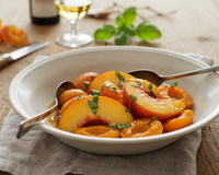 Salade de pêches et abricots