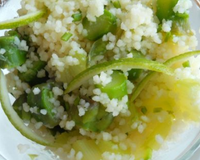 Semoule aux asperges vertes et citron vert