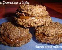Des macarons au bon goût de chocolat et praliné