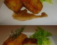 Cette recette remporte la 5ème place du concours La pomme de terre a des idées ! Pomme de terre taillée en parallélépipède rectangle, garnie d'un jus de daube aux olives…