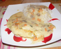 Dos de cabillaud et ses petits légumes