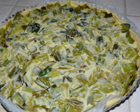 Tarte aux poireaux curry