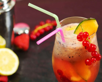 Cocktail fraîcheur groseilles et citron