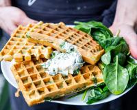 Gaufre épinard chèvre, choux farcis sans viande, curry de crevettes au lait de coco...Votre menu healthy de la semaine du 24 au 28 janvier par 750green