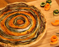 Tarte spirale aux légumes