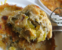 Poireaux gratinés en crème de béchamel