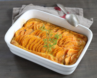 Gratin de patate douce aux épices