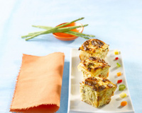 Petits flans de légumes au saumon