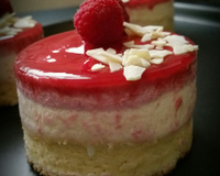 Bavarois framboise chocolat blanc noix de coco