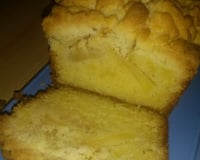 Quatre-quarts aux pommes en crumble