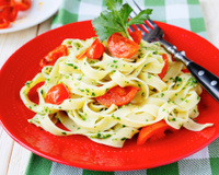 Tagliatelles au basilic