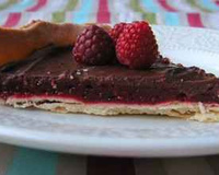 Tarte aux fruits rouges et au chocolat