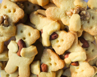Petits biscuits nounours aux amandes