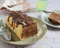 Cake de crêpes roulées au chocolat